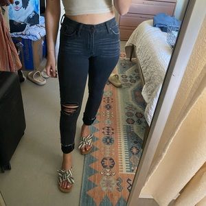 Minor distressed skinny jeans